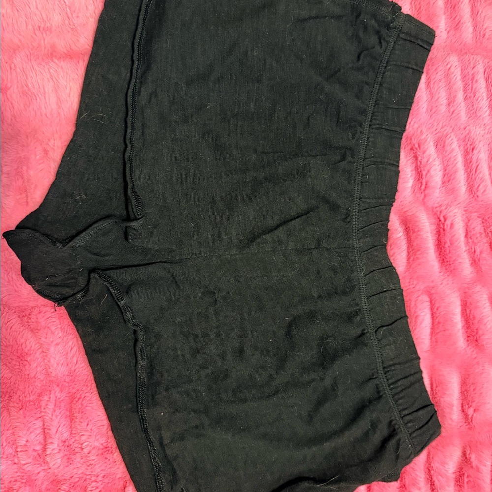 PINK Victoria's Secret Black High Waist Shorts